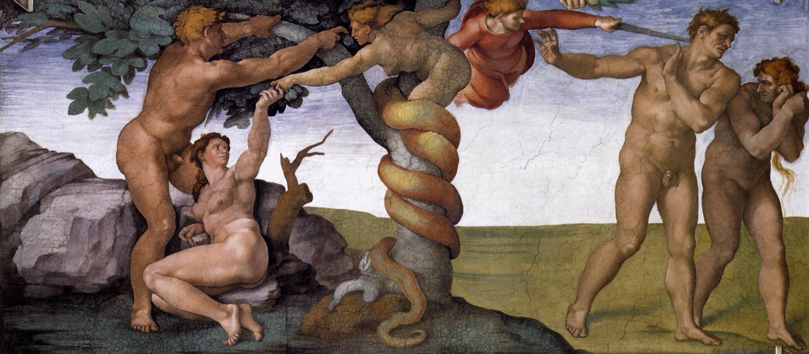 The Fall and Expulsion from the Garden of Eden — Michelangelo Buonarroti