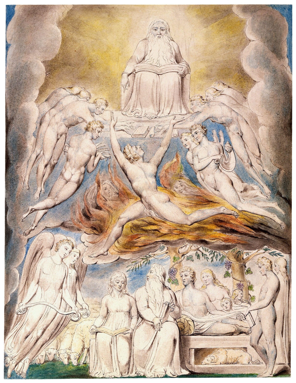 Satan Before the Throne of God — William Blake
