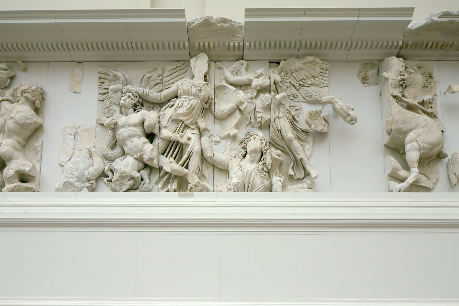 The Great Altar of Pergamon, Gigantomachy frieze — Pergamene sculptors, names unrecorded; photograph by MatthiasKabel